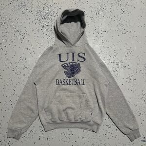 Vintage 90s UIS Basketball Grey Russell Athletics Hoodie